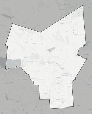 Oneida County NY county basemap context