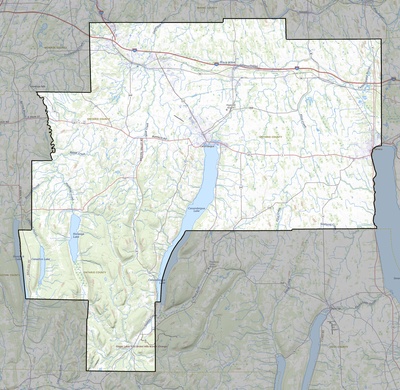 Ontario County NY USGS topo map