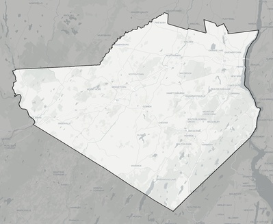 Orange County NY county basemap context