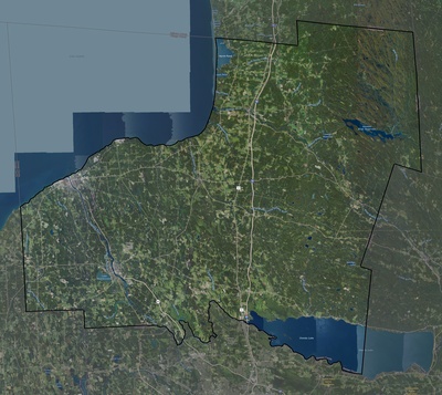 Oswego County NY USGS imagery and topo map
