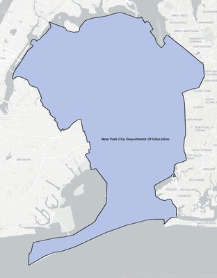 Queens County NY school district boundaries map