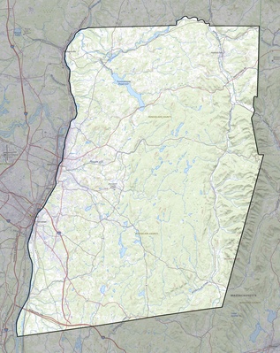 Rensselaer County NY USGS topo map