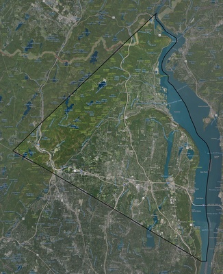 Rockland County NY USGS imagery and topo map