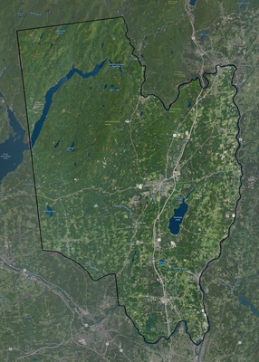 Saratoga County NY USGS imagery and topo map