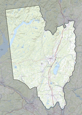 Saratoga County NY USGS topo map