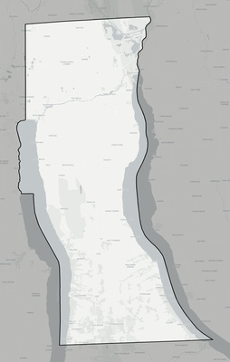 Seneca County NY county basemap context