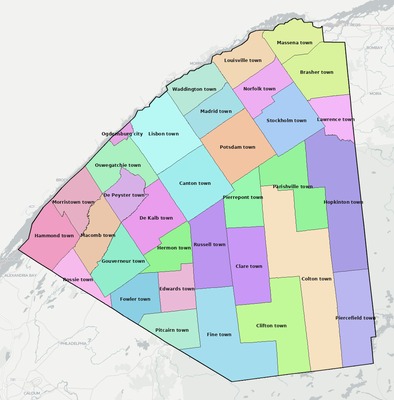 St. Lawrence County NY subdivision map preview