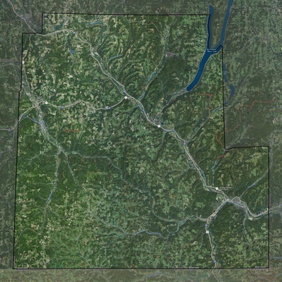Steuben County NY USGS imagery and topo map