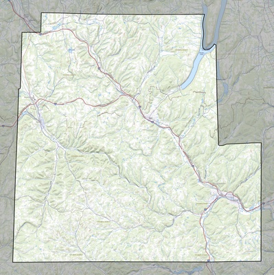 Steuben County NY USGS topo map