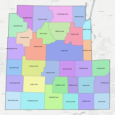 Steuben County NY subdivision map preview
