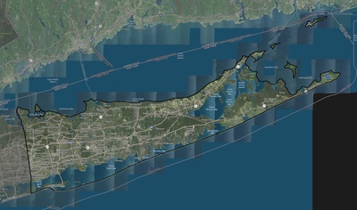 Suffolk County NY USGS imagery and topo map