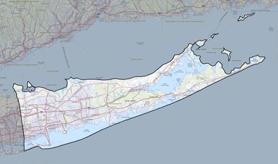 Suffolk County NY USGS topo map