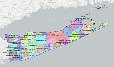 Suffolk County NY school district boundaries map