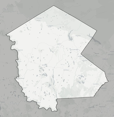 Sullivan County NY county basemap context