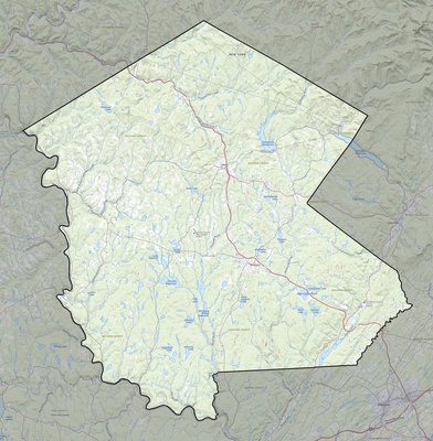 Sullivan County NY USGS topo map