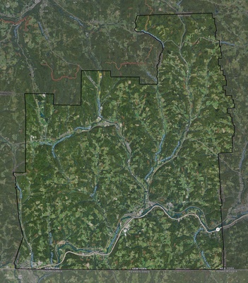 Tioga County NY USGS imagery and topo map