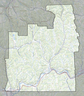 Tioga County NY USGS topo map