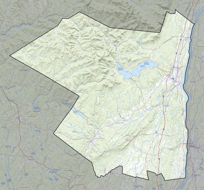 Ulster County NY USGS topo map