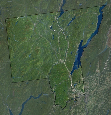 Warren County NY USGS imagery and topo map