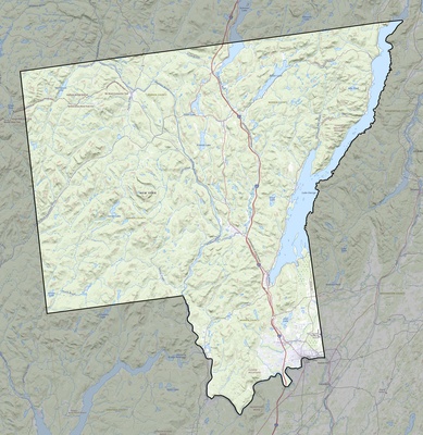 Warren County NY USGS topo map