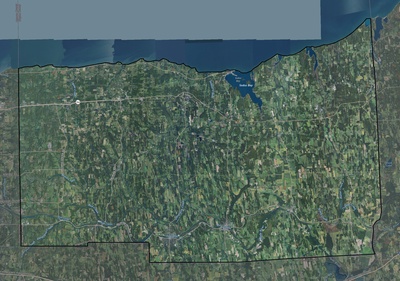 Wayne County NY USGS imagery and topo map