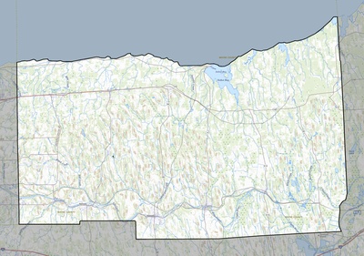 Wayne County NY USGS topo map