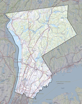 Westchester County NY USGS topo map
