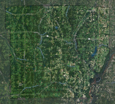 Wyoming County NY USGS imagery and topo map