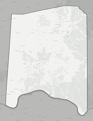 Adams County OH county basemap context
