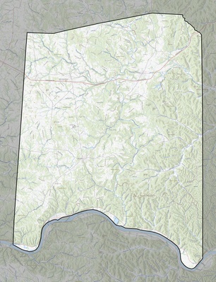 Adams County OH USGS topo map