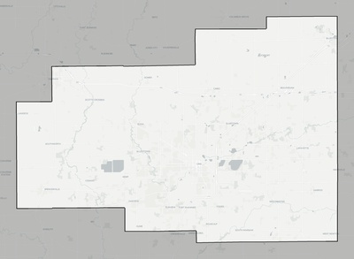 Allen County OH county basemap context