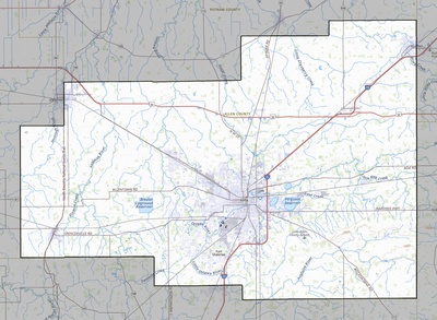 Allen County OH USGS topo map