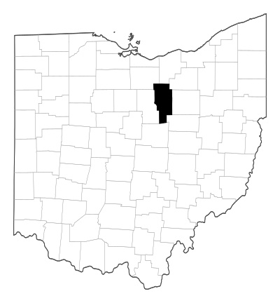 Ashland County in Ohio