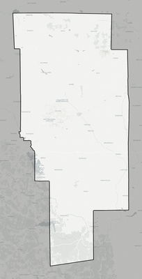 Ashland County OH county basemap context