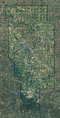 Ashland County OH USGS imagery and topo map