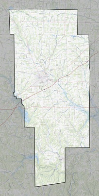 Ashland County OH USGS topo map