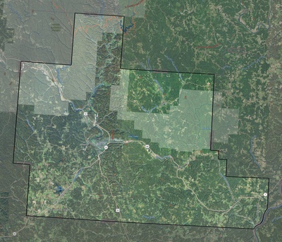 Athens County OH USGS imagery and topo map