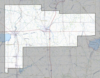 Auglaize County OH USGS topo map