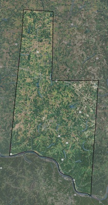 Brown County OH USGS imagery and topo map