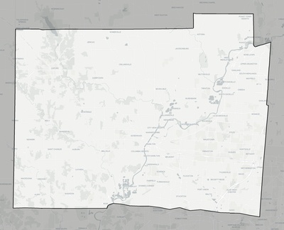 Butler County OH county basemap context