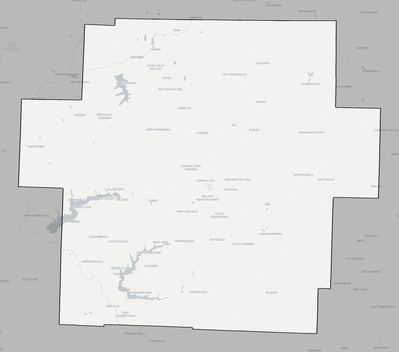 Carroll County OH county basemap context