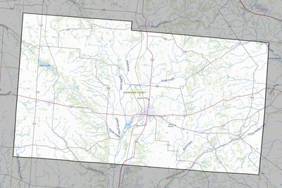 Champaign County OH USGS topo map