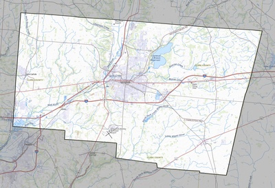 Clark County OH USGS topo map