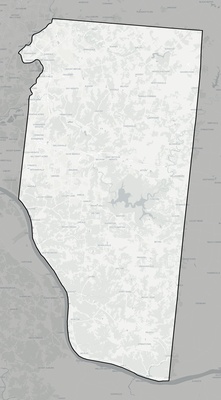 Clermont County OH county basemap context