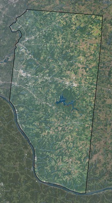 Clermont County OH USGS imagery and topo map