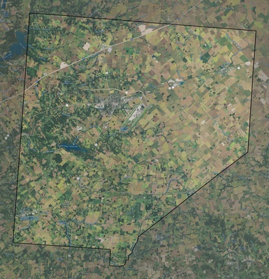 Clinton County OH USGS imagery and topo map