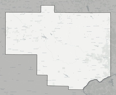 Columbiana County OH county basemap context