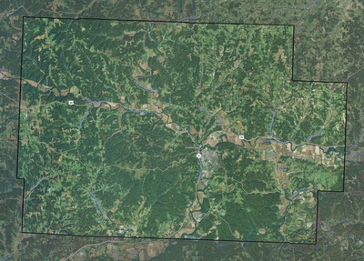 Coshocton County OH USGS imagery and topo map