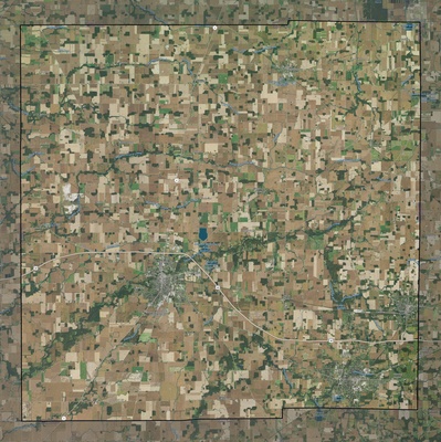Crawford County OH USGS imagery and topo map
