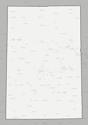 Darke County OH county basemap context